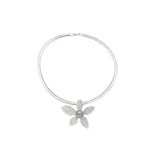 2016 Wholesale Flower Chain Necklaces and Pendants Fashion Jewelry Accessories Crystals From Swarovski