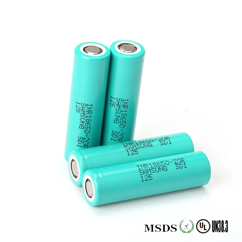 Настоящий для SAMSUNG INR 18650-20R 3,6 V 3,7 v 20AH 2000mAh динамический литий-ионный перезаряжаемый аккумулятор