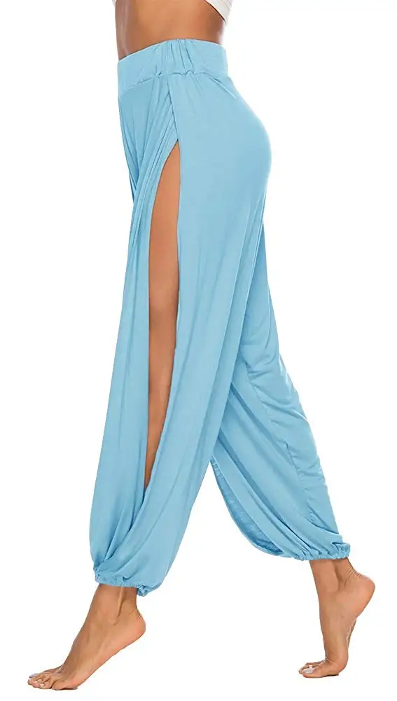 METABLE High Slit Harem Pants Women Hippie Harem Pants Trousers METABLE High Slit Harem Pants Women Hippie Harem Pants Trousers