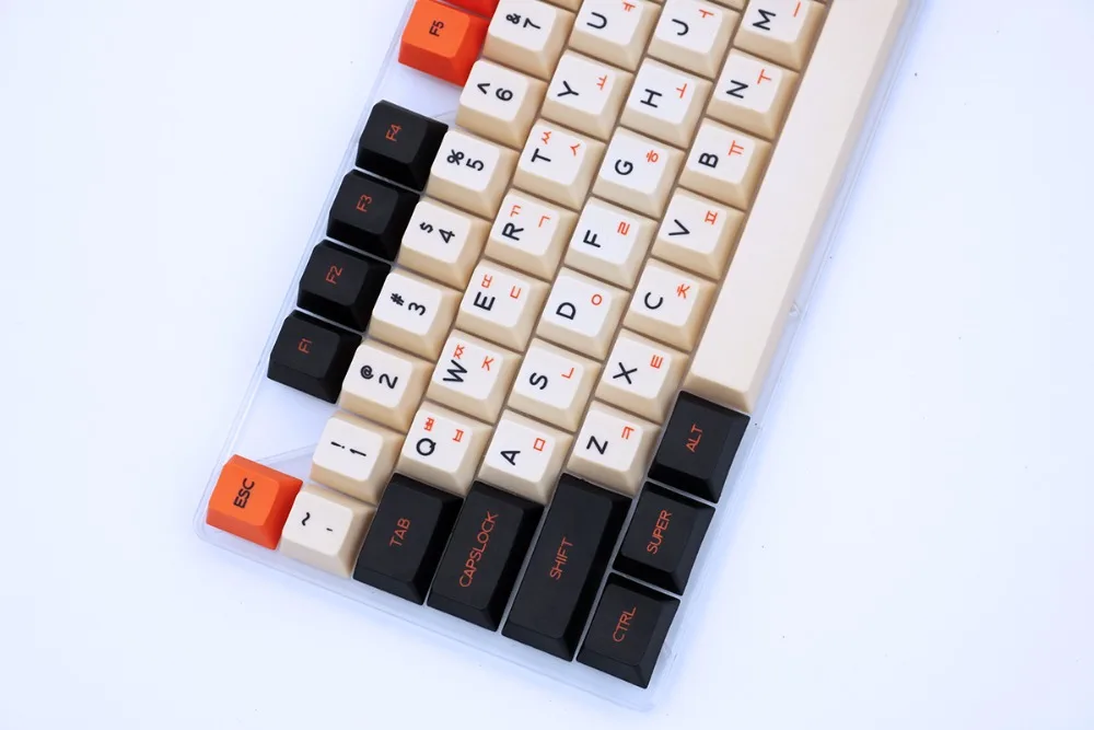 Углерода 125/172 ключи PBT keycap dye-сублимируется корейский шрифт Cherry MX переключатель клавиши для Механическая игровая клавиатура