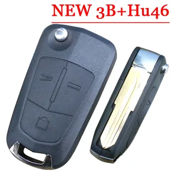 

Good quality New 3 Button Flip Remote Key Shell case For Opel HU46 Blade