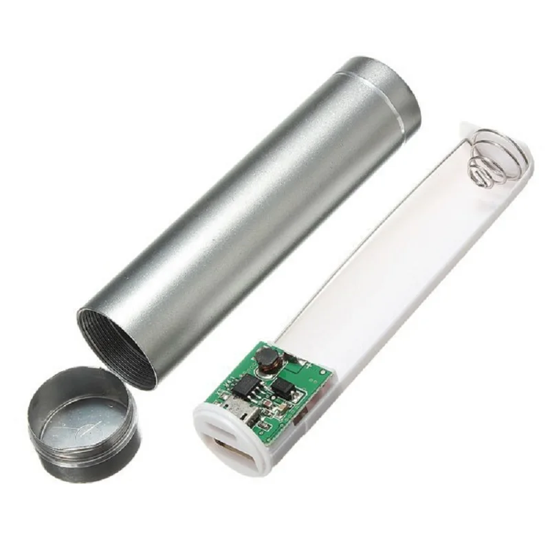 Портативный разноцветный внешний аккумулятор USB 5 В/1 А чехол для аккумулятора 18650