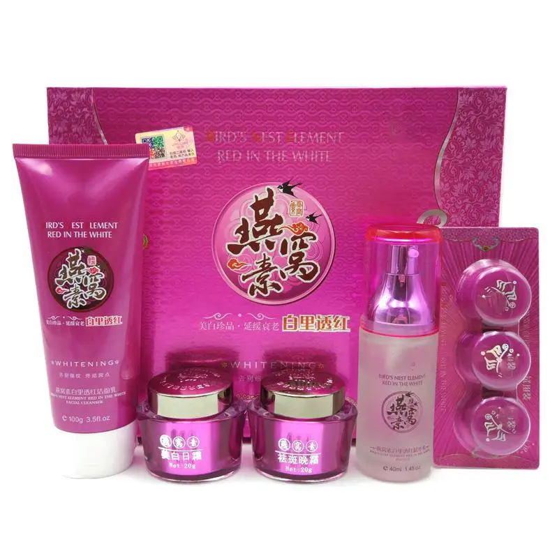 

Hot Brand jiaoling yanwosu Whitening Cream 3+2 removing spot cream set Free Shipping