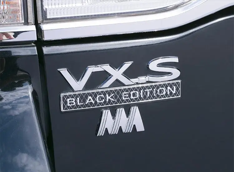 Хромированная накладка на задний багажник "BLACK EDITION WHITE EDITION M VXS VXR V8 5,7" для Toyota Land Cruiser LC200 FJ200 2008-19