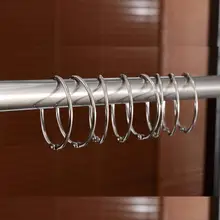 Home Decoration 12 pcs/pack High Qaulity Shower Curtain Rings Clamps Drapery Clips Bath Curtain Rod Clips Window #0917