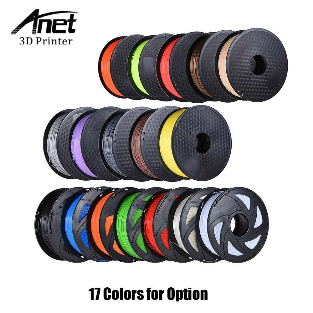Anet PLA Filament 3D Printer Filament 1kg/Roll 2.2lb 1.75mm Material for MakerBot Anet RepRap 3D Printer Pen 16 Color Optional Anet PLA Filament 3D Printer Filament 1kg/Roll 2.2lb 1.75mm Material for MakerBot Anet RepRap 3D Printer Pen 16 Color Optional