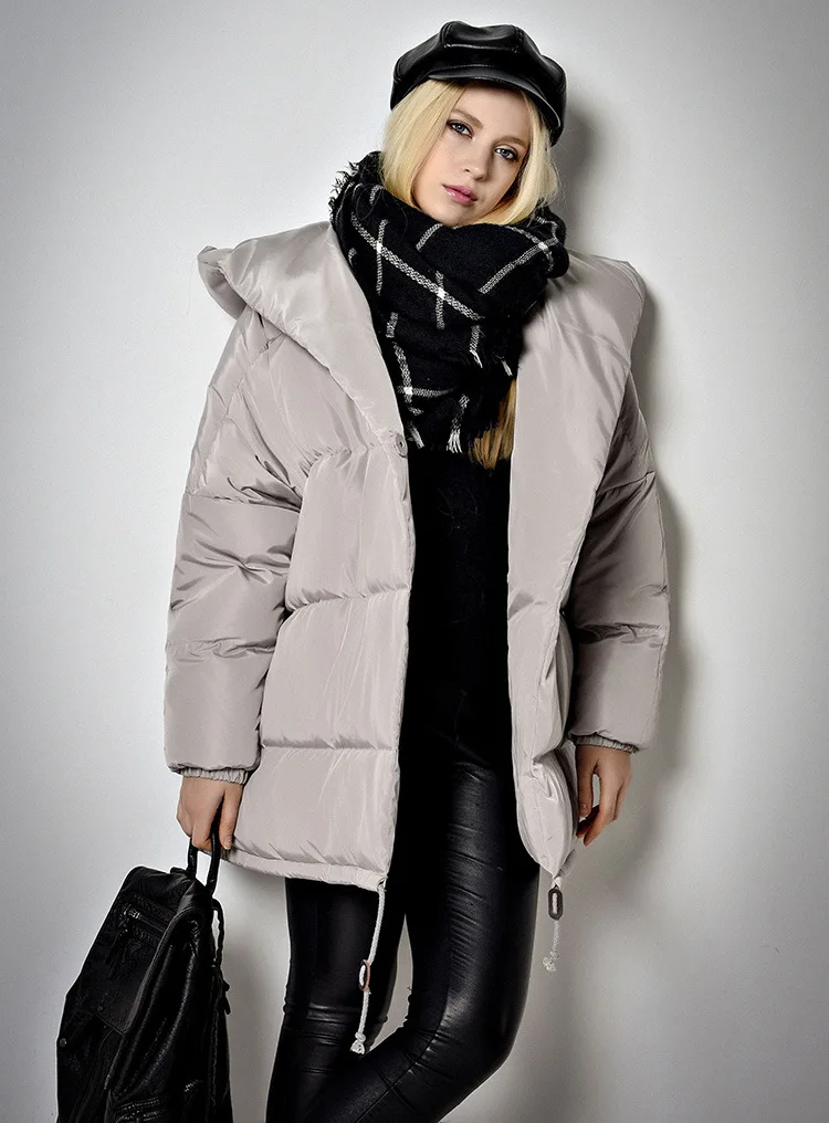 size, casacos com capuz, médio longo, casual, rosa, roupa externa de neve