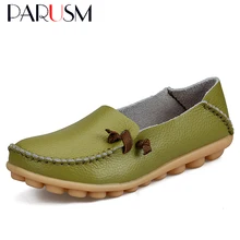 Женская обувь; Новинка года; модная кожаная обувь; женские лоферы на плоской подошве; женская обувь; нескользящие кроссовки для женщин; zapatillas mujer; размера плюс