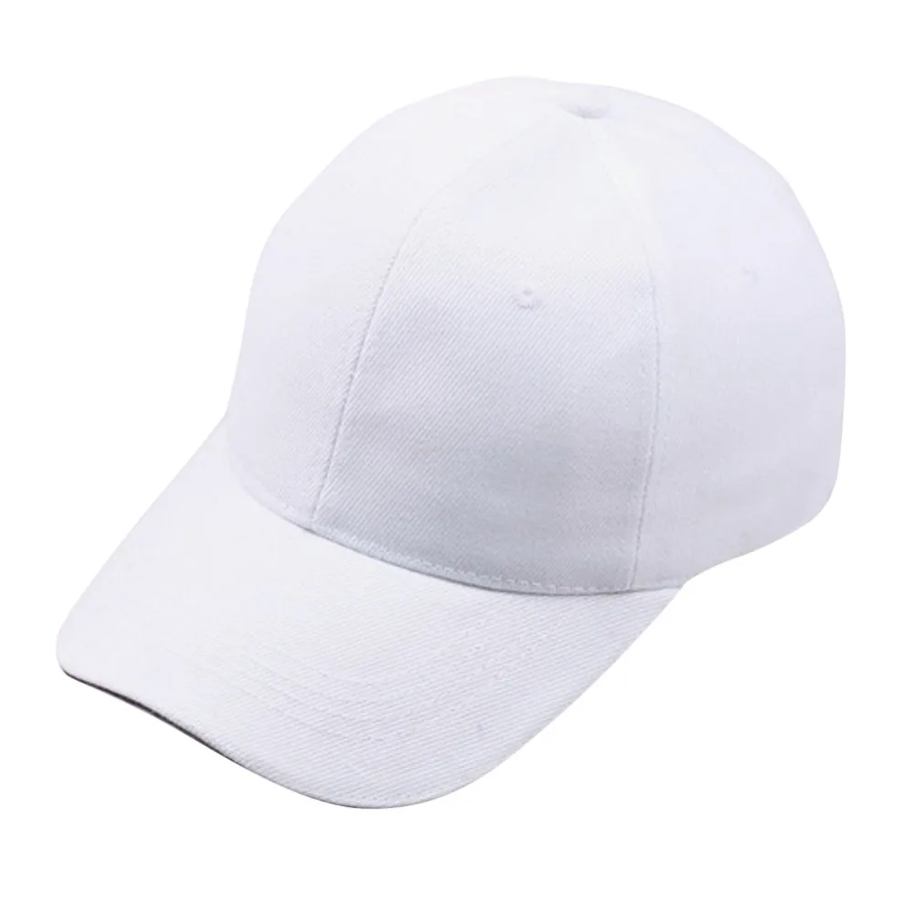 KANCOOLD Мода хлопок прочная чашка унисекс Регулируемый высокое качество простой вводной летние спортивные шляпа из полиэстера# M19 - Цвет: WH