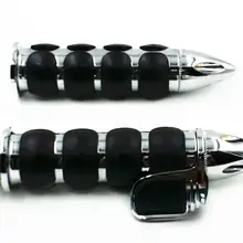 Хром " широкий пальмовый Отдых удобные рукоятки круизер Чоппер Боббер Touring