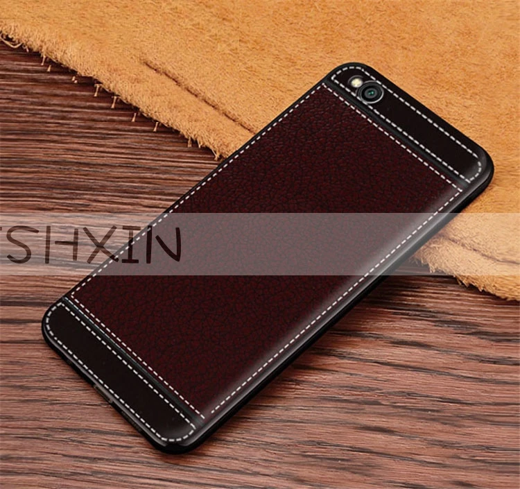 

For Xiaomi Redmi Go Soft Case Xiaomi Redmi Go Case Leather Pattern TPU Soft Phone Case For Redmi Go Phone Cases