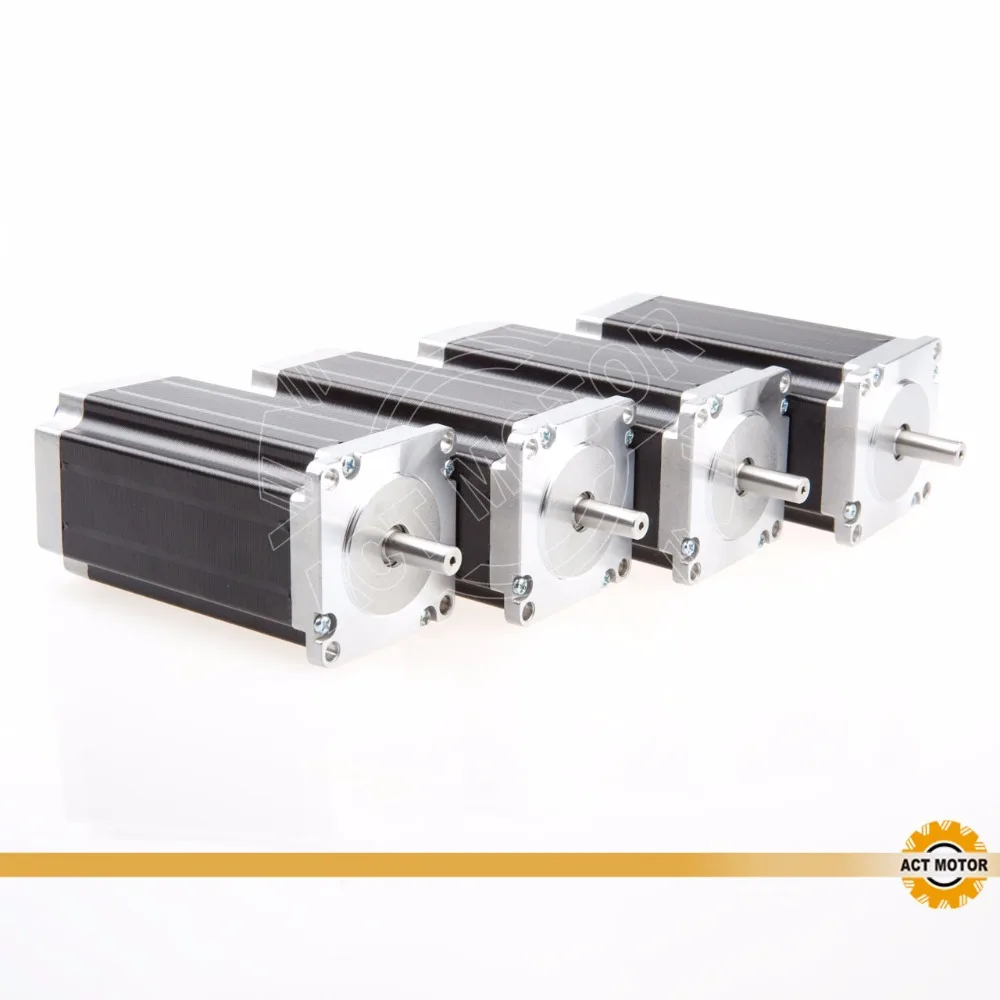 

Free ship from Germany!ACT Motor 4PCS Nema23 Stepper Motor 23HS2442 Single Shaft 4-Lead 425oz-in 112mm 4.2A 8mm Diameter Bipolar