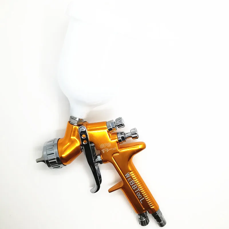 Пистолет-распылитель GFG pro England Professional 1,3/1,8 мм гравитационный корм авто краска окрашенная высокая эффективность