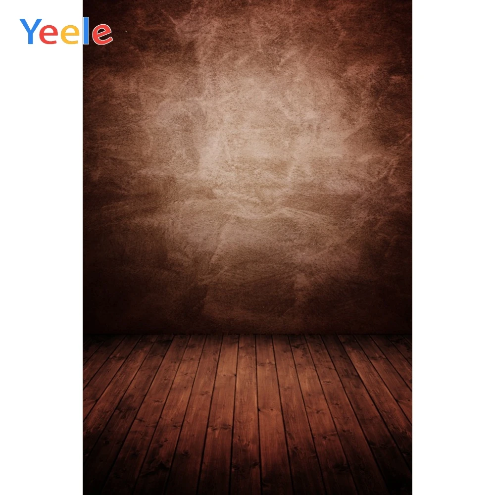 

Yeele Old Solid Gradient Color Wall Wooden Floor Photography Backgrounds Customized Photographic Backdrops For Photo Studio