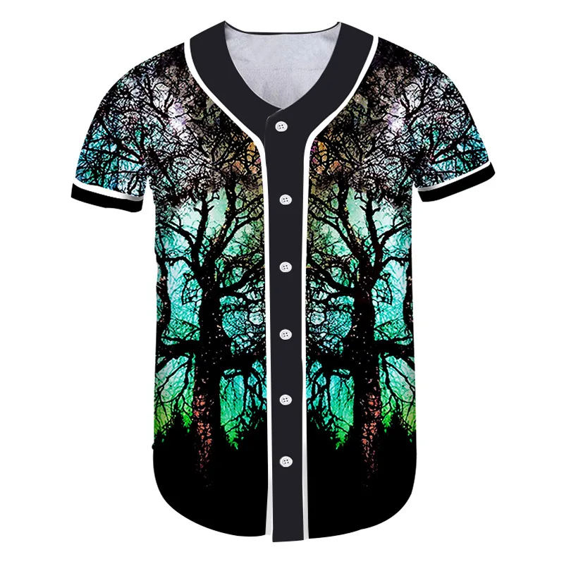Custom MenWomen 3d Tshirts Unisex Space Galaxy T-shirt 3d Print Trees Summer Street Hip Hop Tops Tees Plus Size S-7XL Clothing