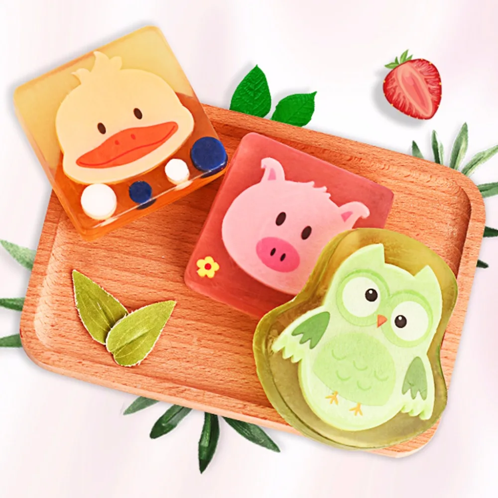 

Child Kids Cartoon Animal Handmade Natural Essential Oil Soap Skin Cleansing New