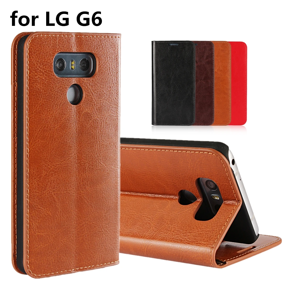 Luxury Wallet style phone Case Leather Case For LG G6 Flip Cover