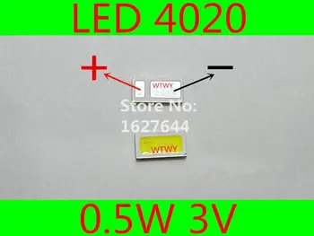 

200pcs AOT LED 4020 LED Backlight TV High Power 0.5W 3V 48LM LED Backlight Cool white For LED LCD TV Backlight Application