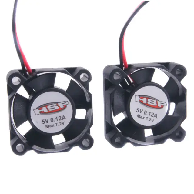 2PCS RC Model Motor Heat Sink Fan 25*10mm Cooling DC5V 7.4V 0.15A JST Connector | Игрушки и хобби