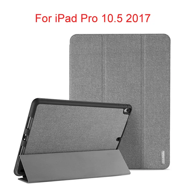 DUX DUCIS умный из искусственной кожи чехол для iPad 9,7 Pro 10,5 защитный чехол для iPad 9,7 A1893 планшет с карандашом - Цвет: Gray