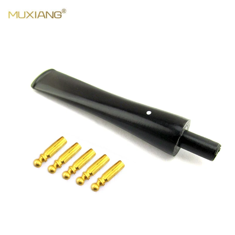 

MUXIANG New Smoking Pipe Specialized Mouthpiece Acrylic & 3mm Filter Handmade Tobacco Pipe Taper Mouthpiece be0078 fd0009