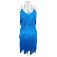 Высокое качество на заказ по индивидуальному заказу Бахрома Кисточкой латинская Румба ча-ча Румба Самба соревнование платье много цветов для справки