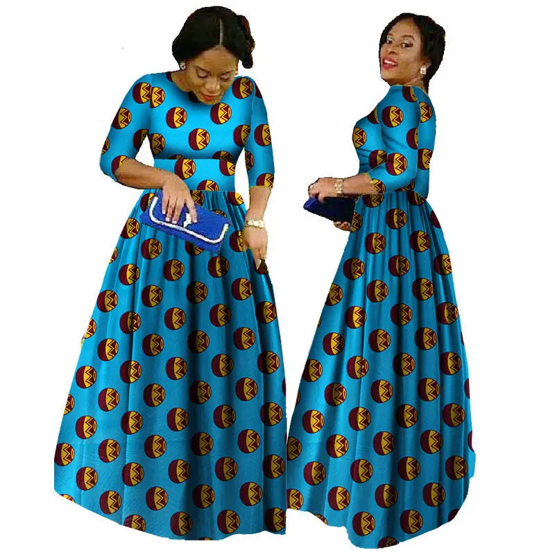 2018-african-bazin-dresses-for-women-african-long-sleeves-dresses-for-women-in-african-clothing-wax(7)