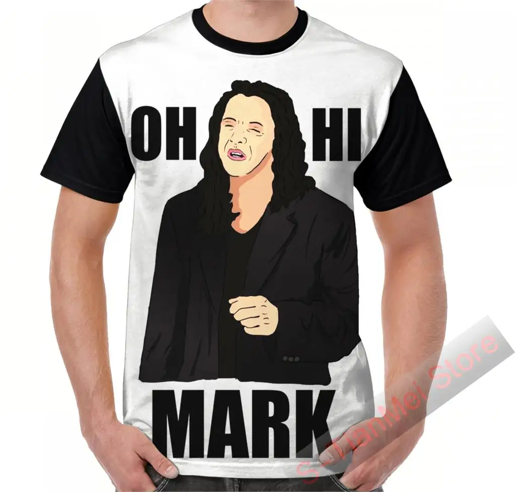 Летняя графическая футболка мужские топы футболки The Room - Oh Hi Mark забавная женская
