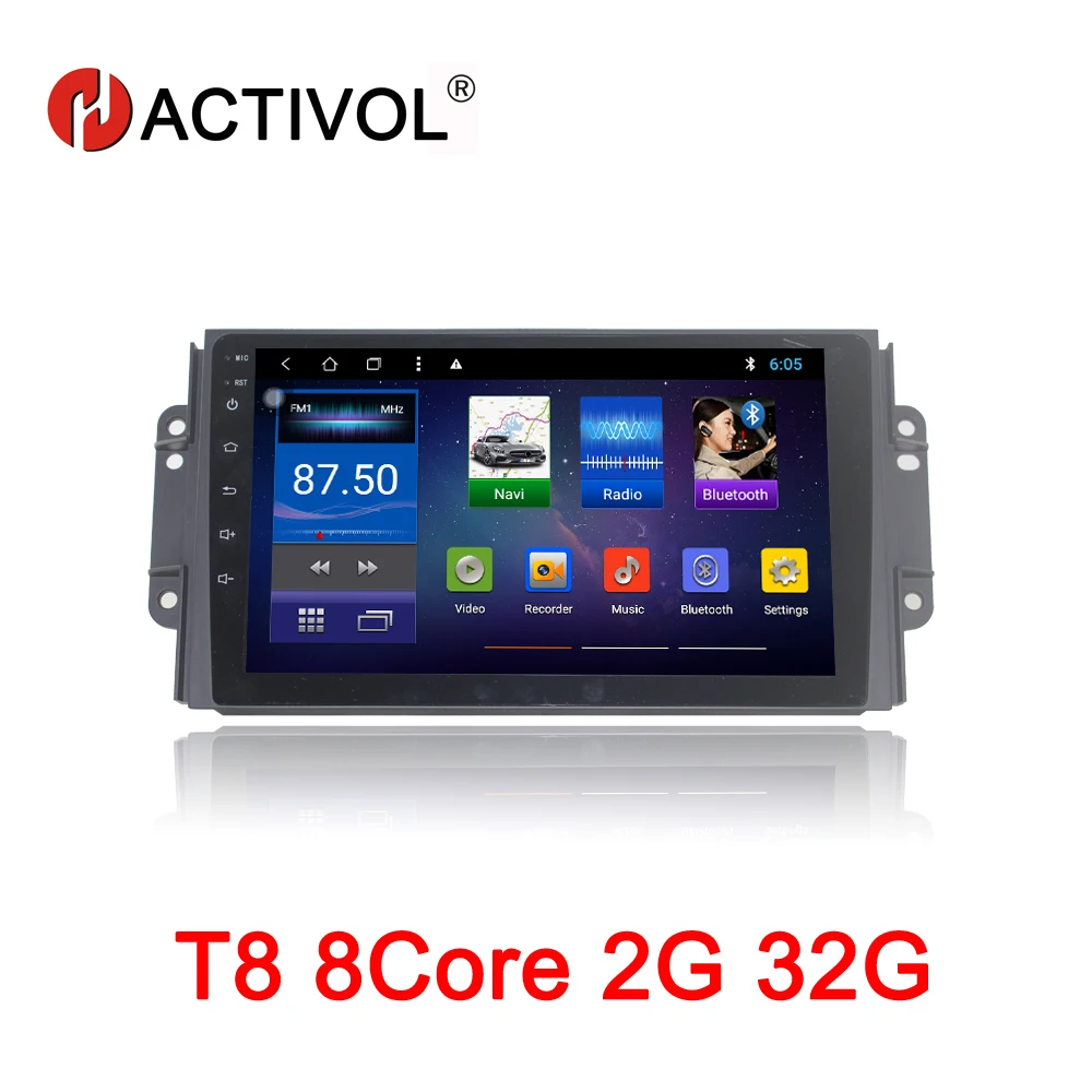 

HACTIVOL Octa Core 2G RAM 32G Car radio for Chery Tiggo 3 3X tiggo 2 Android 8.1 car dvd player gps navi wifi map steering wheel