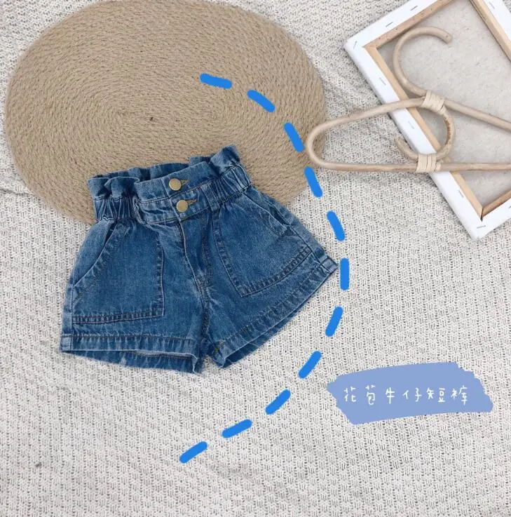 

2019 new wholesale girls denim shorts summer fashion girls shorts 1-7t HY903
