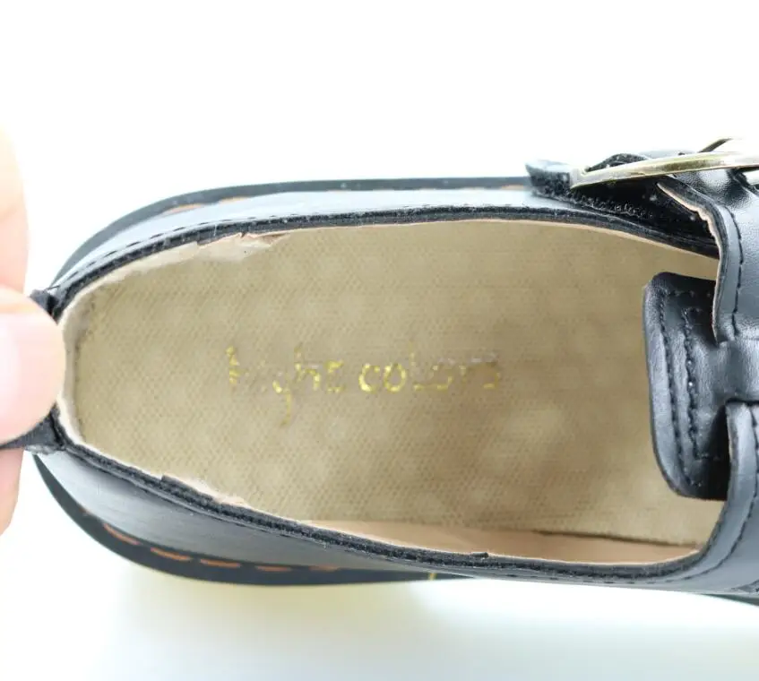 Г., женские винтажные Туфли-оксфорды в стиле Харадзюку женская обувь на плоской подошве с круглым носком, на толстой платформе, с застежкой