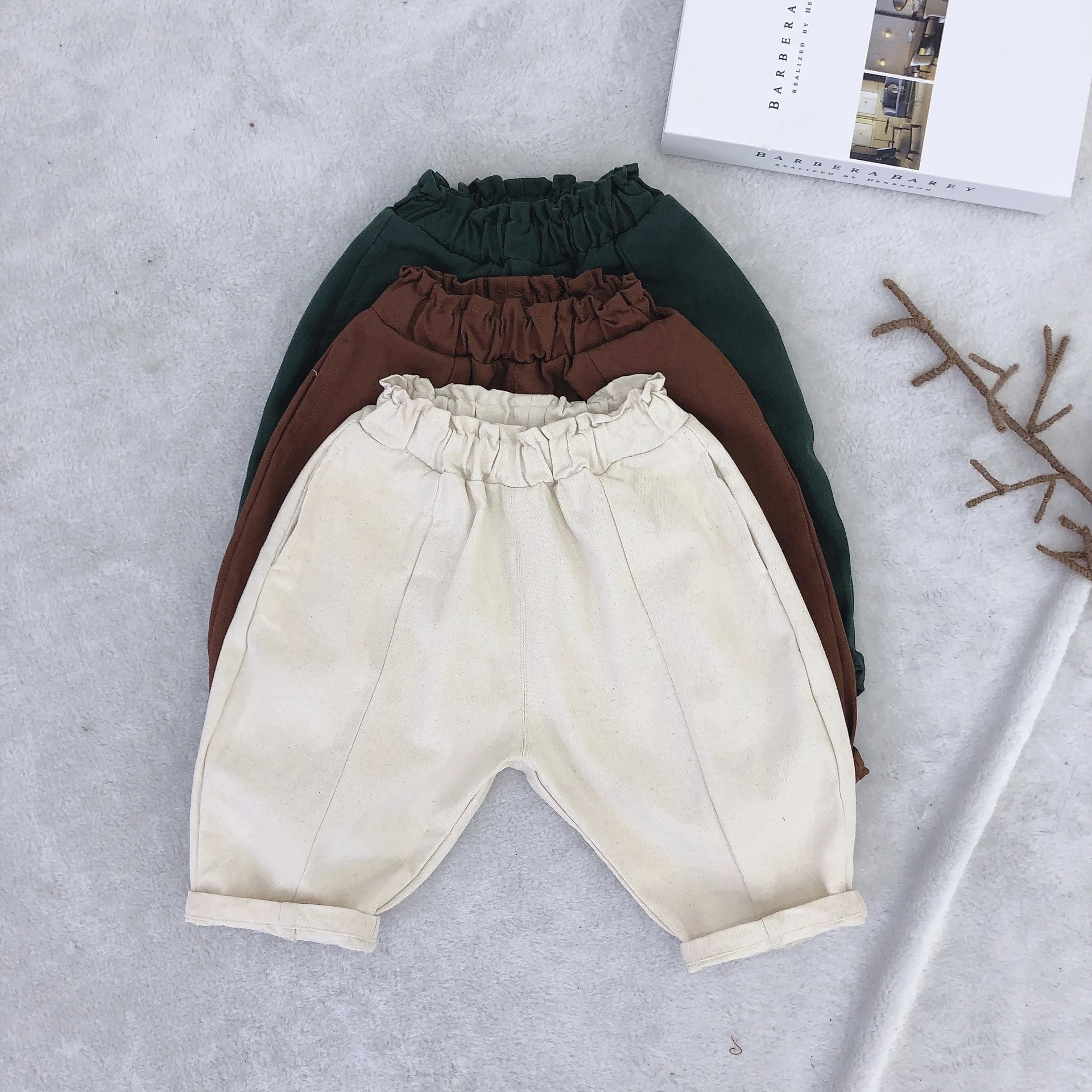 Штаны для мальчиков; Новая продукция; брюки из натурального хлопка в Корейском стиле для мальчиков и девочек; цветные повседневные штаны