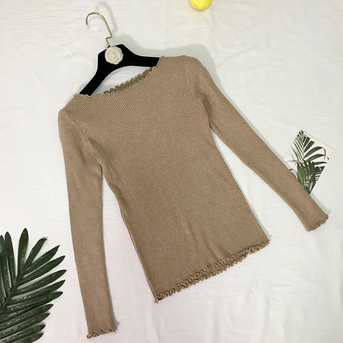 Жабо шею осень вязаный свитер Для женщин свитера 2018 зимние топы для Для женщин пуловер Перемычка тянуть Femme Hiver Dames Truien