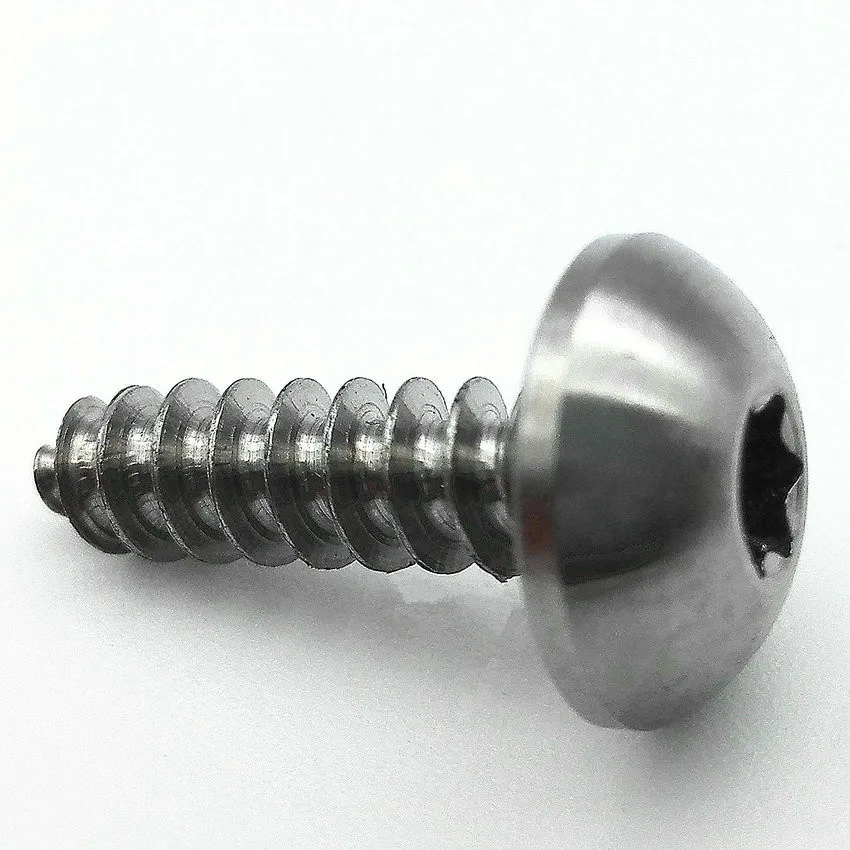 

4/6pcs Tapping Screw Die for Motorcycle M4/M5 x15/17 mm Ti Bolt Flange/Truss Head Titanium Bolts Titanium Screw Ti Fastener