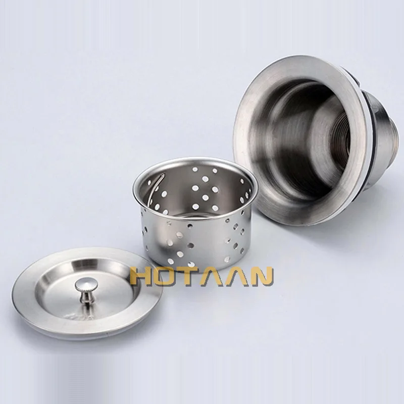. 110mm 4.3" Kitchen Sink Basket Strainer with Cover, stainless steel kitchen sink strainer,YT-9502