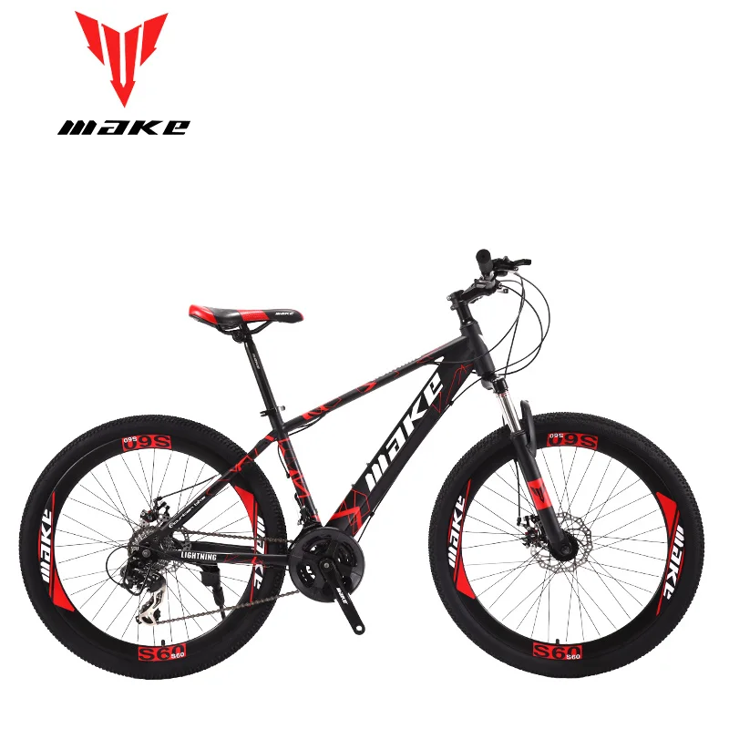 

Make steel frame, mountain bike 26 wheel, 24 speed SHIMANO MTB
