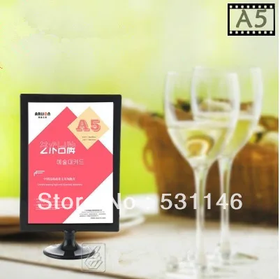 

Store plastic photo frame stand display price advertising display and menu for restaurants (Size:A5)