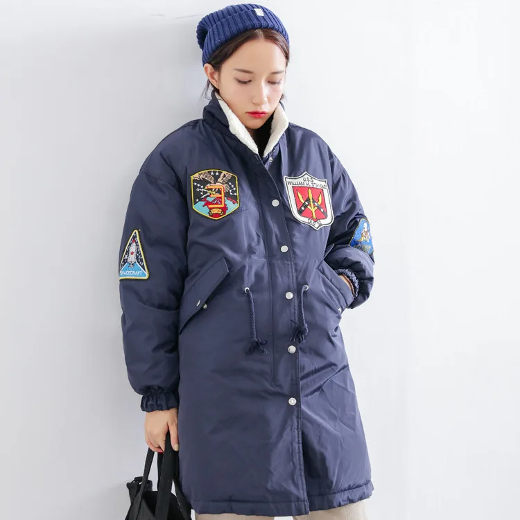 

autumn and winter the new South Korean official website with the  college wind casual long cotton men and women can wear