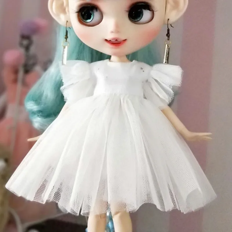 6 BJD кукла платье белый-ob24 ob 27 blyth licca pullip