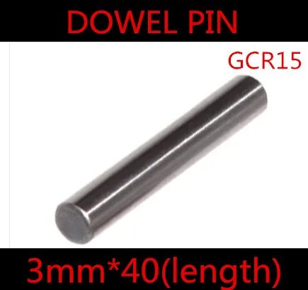 100pcs/lot High Quality 3*40mm 3mm GGr15 Bearing Steel Dowel Pin Length 40mm | Обустройство дома