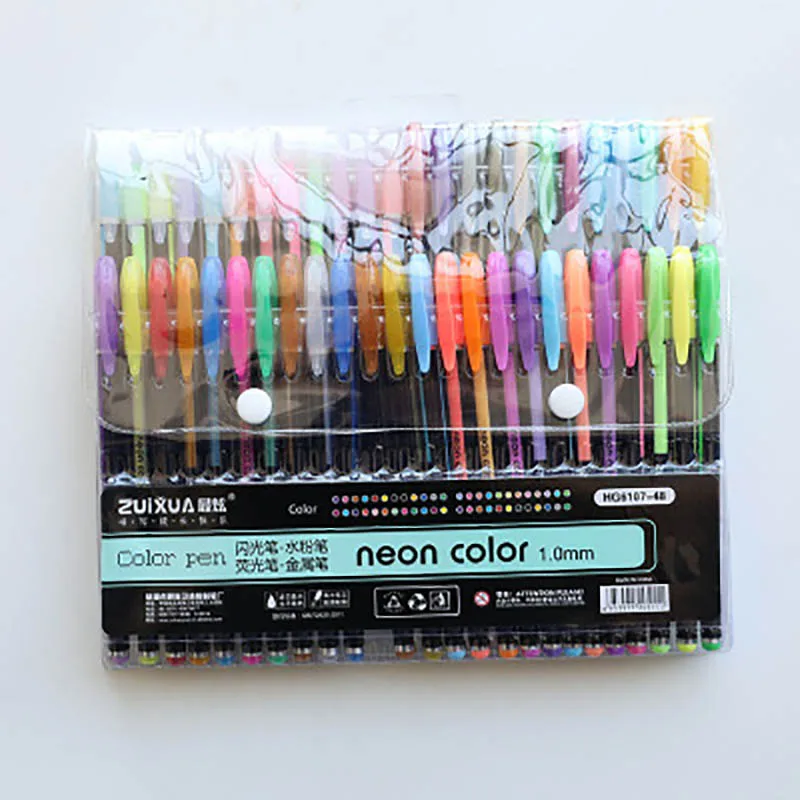

kawaii Gel Pen pastel Metallic Pens watercolor painting supplies Sketching Drawing School Art Supplies office&school supplies