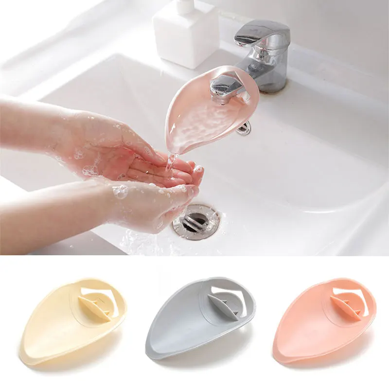 

Faucet Extender Solid Color Sink Handle Extension Toddler Kid Bathroom Children Hand Wash for Baby Kids Hand Washing A