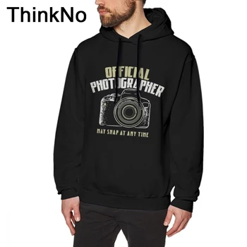 

Photographer sweatshirt Reflex Camera May Snap At Any Time Hoodies Male Graphic Print long sleeve O-neck Round Neck Popular