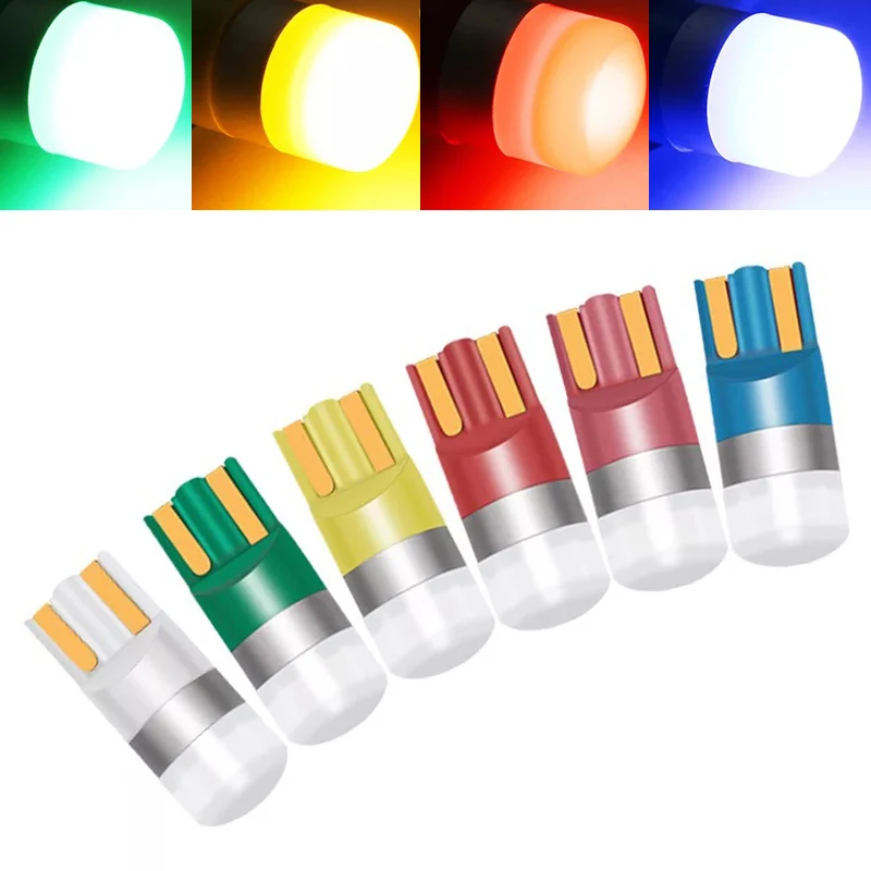 

Car T10 Led Canbus 6000K White Signal T10 w5w Led Bulbs DRL Turn Parking Width Interior Dome Light Reading Lamp 12V Car Styling
