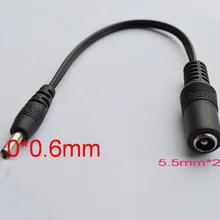 500 шт. высокое качество все медные Абсолютно Новые DC кабель Разъем питания Женский 5,5*2,1 мм штекер 2,0 мм* 0,6 мм