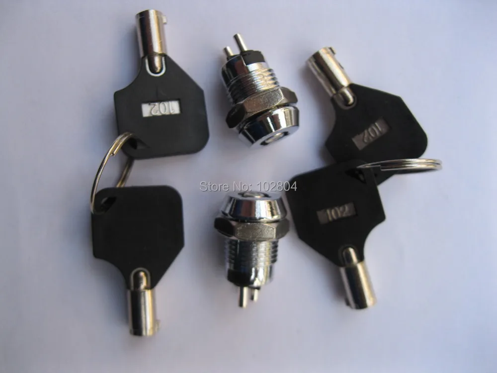 

Key Ignition Switch ON/OFF Lock Switch Plastic Handle KS-4 20 Pcs Per Lot