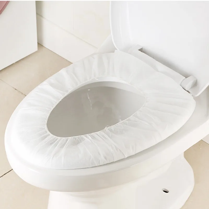 1pc Eco-friendly Travel Hotel Mall Disposable Toilet Seat Cover Mat Toilet Paper Pad Hygienic Bathroom Accessories