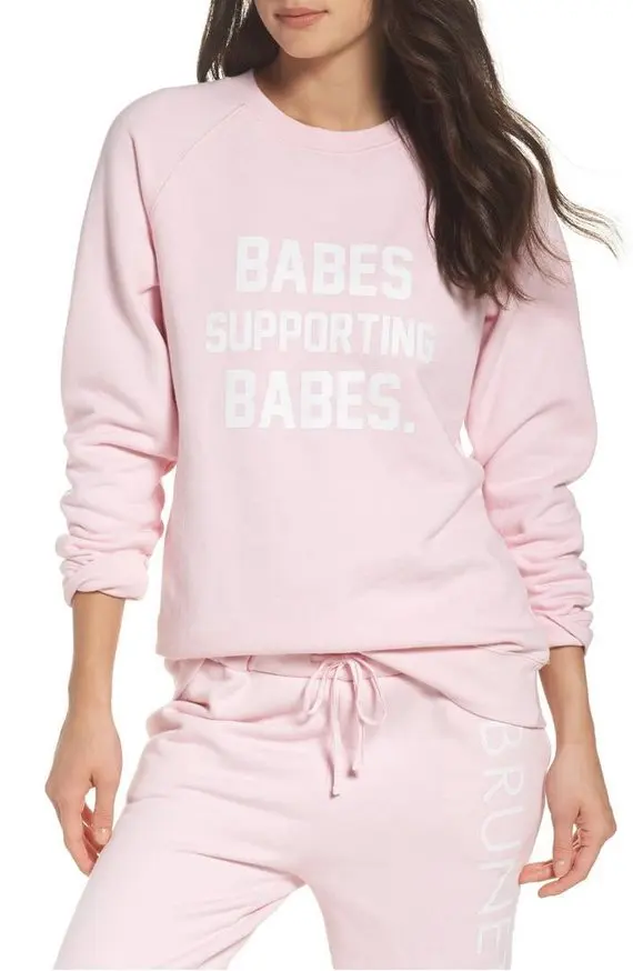 Sugarbaby Babes Supporting Babes Sweatshirt Funny Unisex Gifts Jumper Instagram Snapchat gifts Fashion Blogger Crewneck Jumper