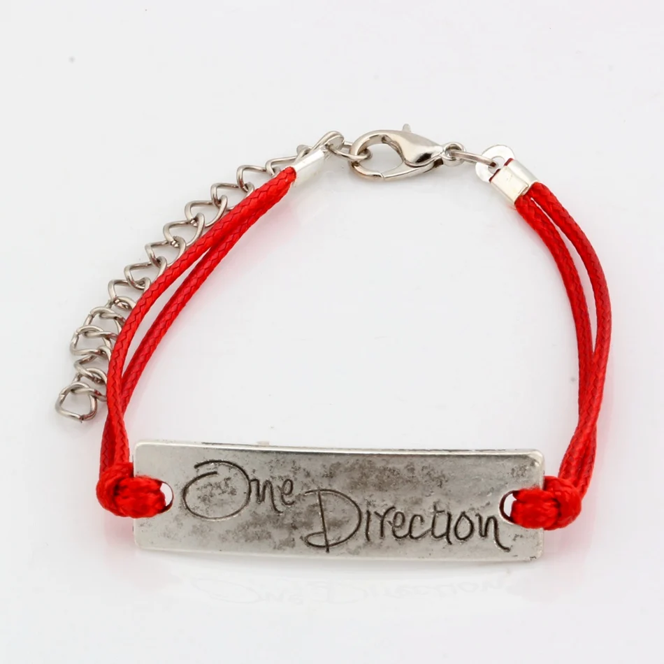 

Hot ! 2pcs New men and women fashions pink Wax lines with Antique silver Alloy one Direca Charm Adjustable String Bracelet kl13