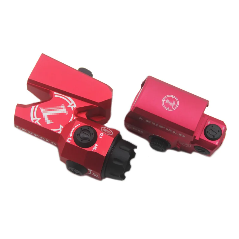 Тактический LEUP двойной Улучшенный оптический прицел D-EVO CMR-W-Сетка прицел с LCO Красный точка рефлекторный прицел с маркировкой - Цвет: Red